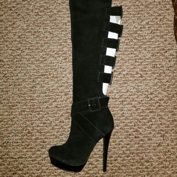 Colin Stuart thigh high platform boots. - Picture 1 of 4